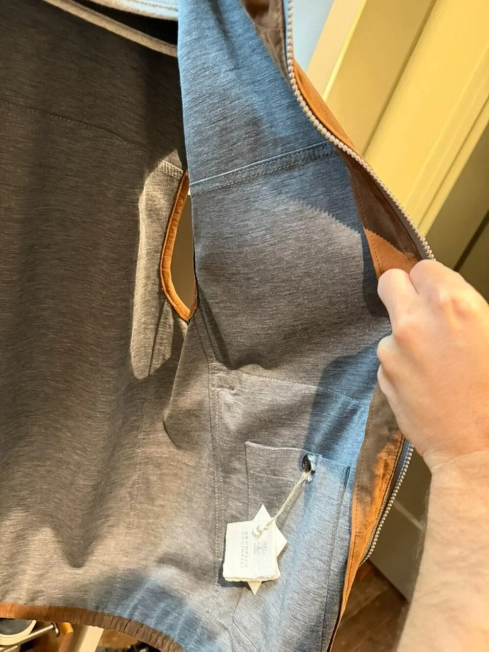Brunello Cucinelli Suede Vest in Men’s Medium